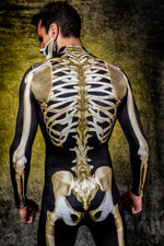 Badinka Mens Graveyard Skeleton Jumpsuit Jumpsuit Bad Inka 