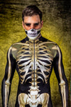 Badinka Mens Graveyard Skeleton Jumpsuit Jumpsuit Bad Inka 