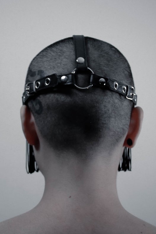 Cyberesque Fringe Head Harness - Hats -  - FIVE AND DIAMOND