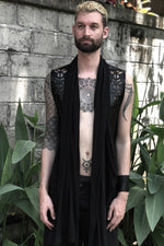 Cyberesque Samadhi Cardigan - Mens Vest -  - FIVE AND DIAMOND