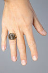 Eyecon Brass Barong Ring - Rings -  - FIVE AND DIAMOND
