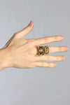 Eyecon Brass Oni Ring - Rings -  - FIVE AND DIAMOND