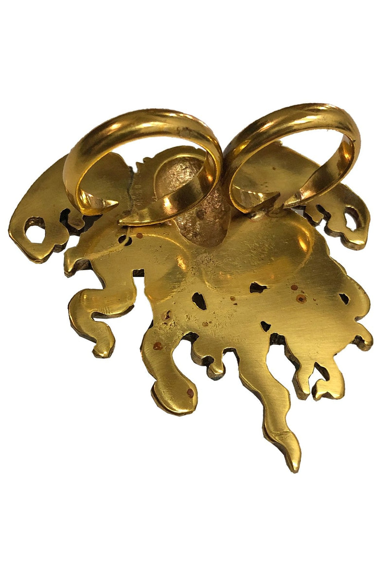 Eyecon / Miss Monster Double Finger Cthulhu Ring - Brass - Rings -  - FIVE AND DIAMOND
