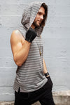 Five and Diamond Hooded Tank - Shirts-Mens - Small / Grey/Grey - FIVE AND DIAMOND