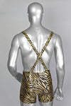 Five and Diamond Manties with Suspenders Black/Gold - Last sizes SM & XL - Swim-Men -  - FIVE AND DIAMOND