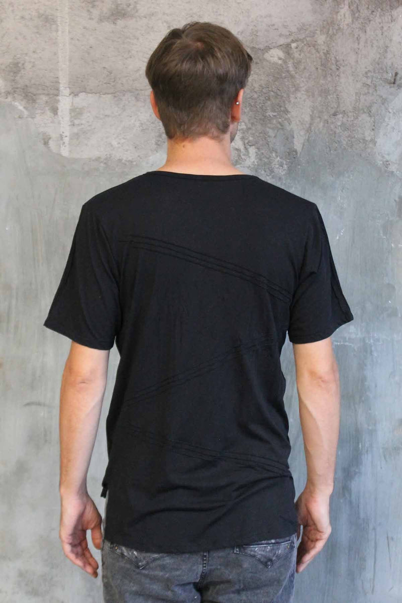 Five and Diamond Pintuck T-Shirt - TShirts-Mens -  - FIVE AND DIAMOND