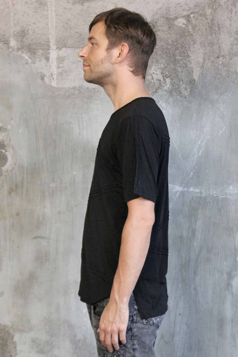 Five and Diamond Pintuck T-Shirt - TShirts-Mens -  - FIVE AND DIAMOND