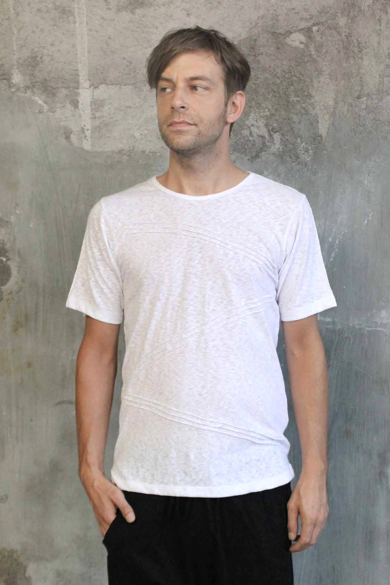 Five and Diamond Pintuck T-Shirt - TShirts-Mens -  - FIVE AND DIAMOND