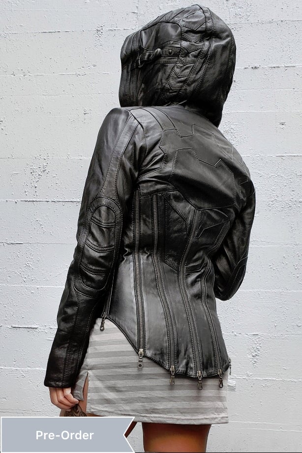 Hilmer x Gelareh Zoom Leather Jacket Jackets-Womens Jan Hilmer 
