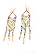 Hilmer x Sparrow Chevron Plate Earrings - Earrings - Classic -  - FIVE AND DIAMOND