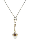 Hilmer x Sparrow Crystal Spire Necklace - Brass - Necklaces - Brass - FIVE AND DIAMOND