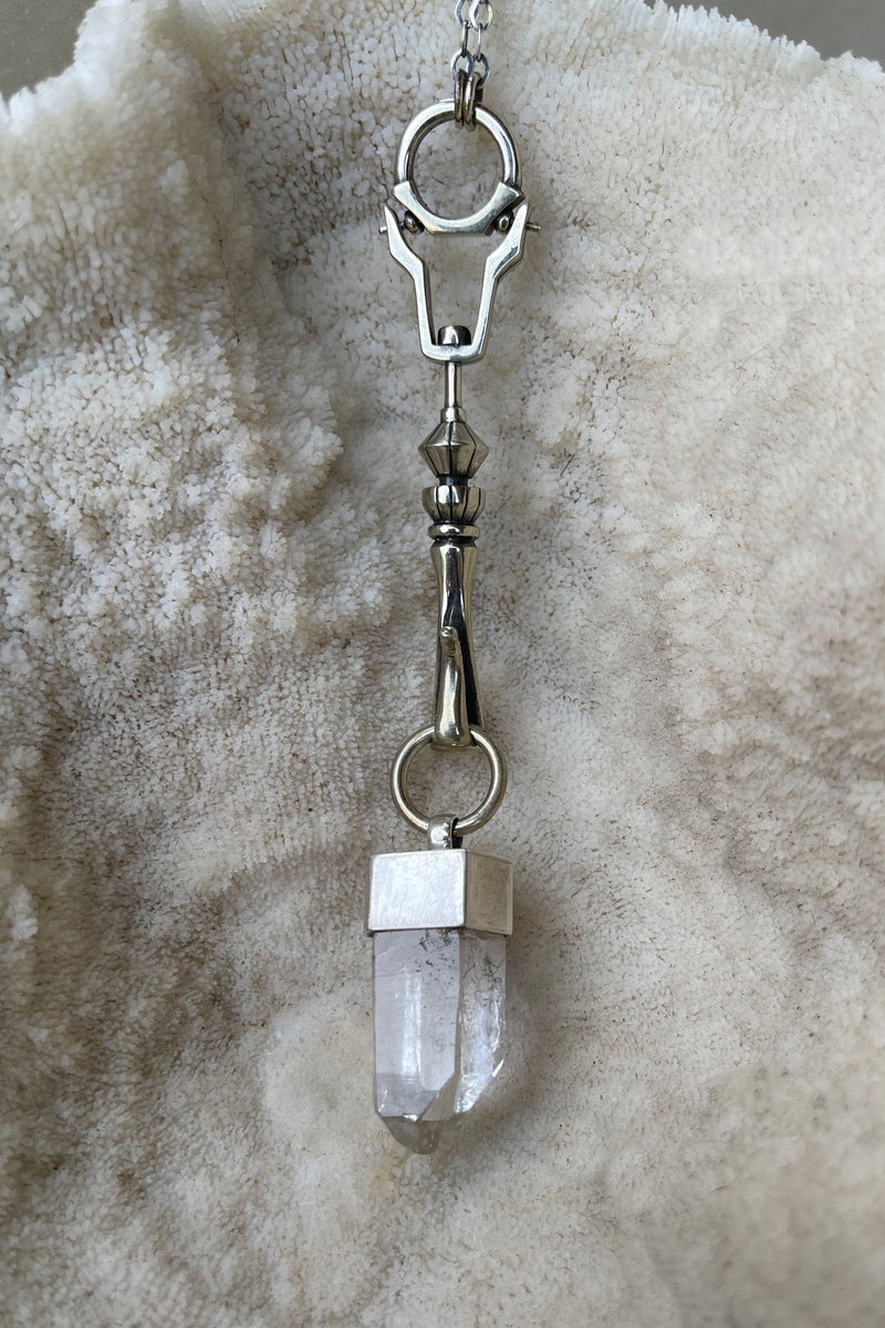 Hilmer x Sparrow Crystal Spire Necklace - Silver Necklaces Jan Hilmer 