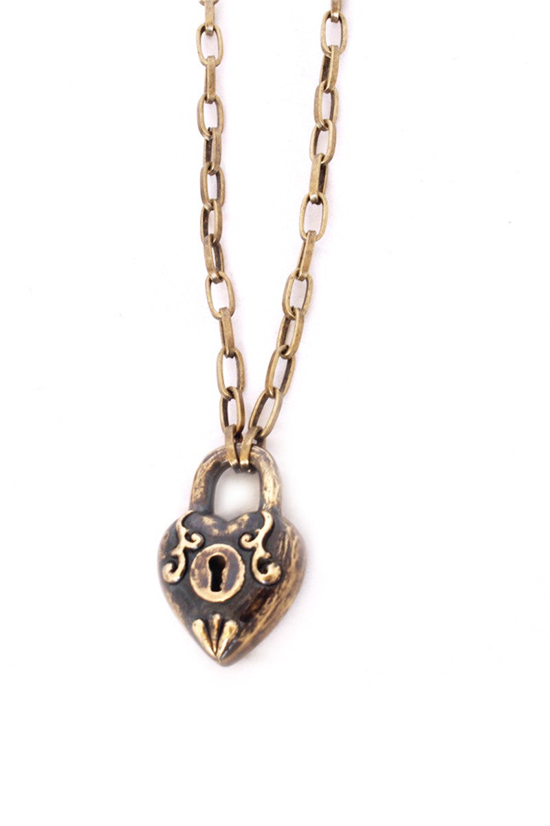 Dior Necklace heart padlock key metal/Rhinestone Silver Women Used –  JP-BRANDS.com