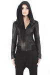 Hilmer x Sparrow Leather Falcon Hoody - Jackets-Womens - 2 / Ships Now - FIVE AND DIAMOND