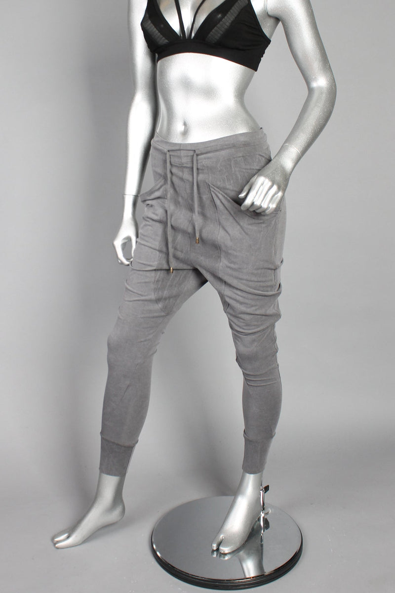 Hilmer x Sparrow Onyx Harem Full Length Pants - Pants-Womens - XS / Grey - FIVE AND DIAMOND