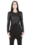 Hilmer x Sparrow Ribbed Crop Jacket - Jackets-Womens -  - FIVE AND DIAMOND