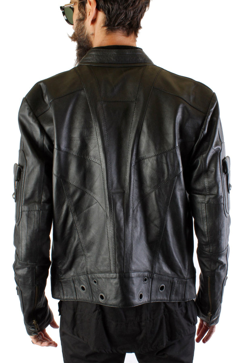 Jan Hilmer 3000 Leather Jacket - LAST SIZE MED - Jackets-Mens -  - FIVE AND DIAMOND