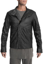 Jan Hilmer Haron Stitch Leather Jacket - Jackets-Mens -  - FIVE AND DIAMOND