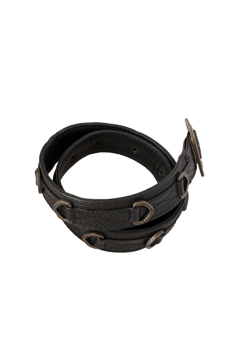 Jan Hilmer Leather D-Ring Belt - Belts -  - FIVE AND DIAMOND