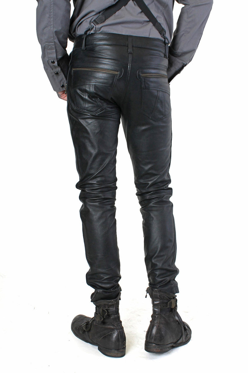 Jan Hilmer Leather Icon Pants - Pants-Mens -  - FIVE AND DIAMOND