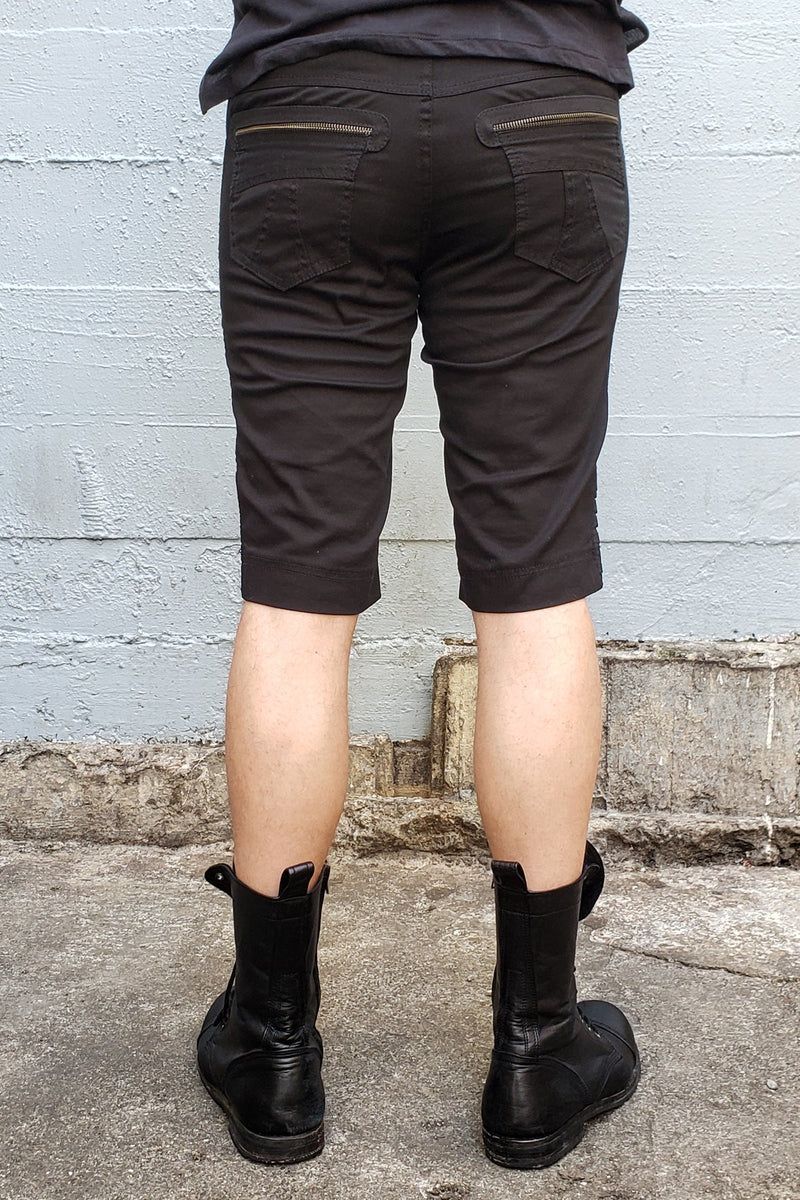 Jan Hilmer Rider Shorts with leather - Shorts-Mens -  - FIVE AND DIAMOND