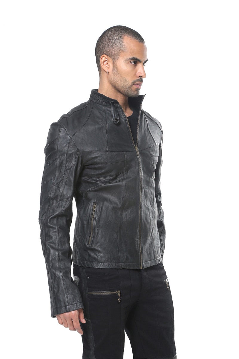 Jan Hilmer Studded Hornet Jacket - Jackets-Mens - Black / Small / Ships Now - FIVE AND DIAMOND