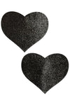 Liquid Black Heart Reusable Nipple Pasties by Pastease - Pasties -  - FIVE AND DIAMOND