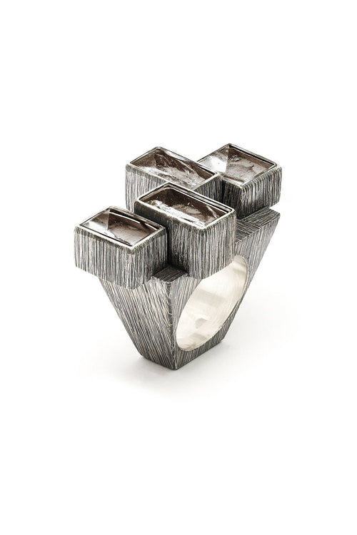 Mariella Pilato Crystal Composition Ring - Rings -  - FIVE AND DIAMOND