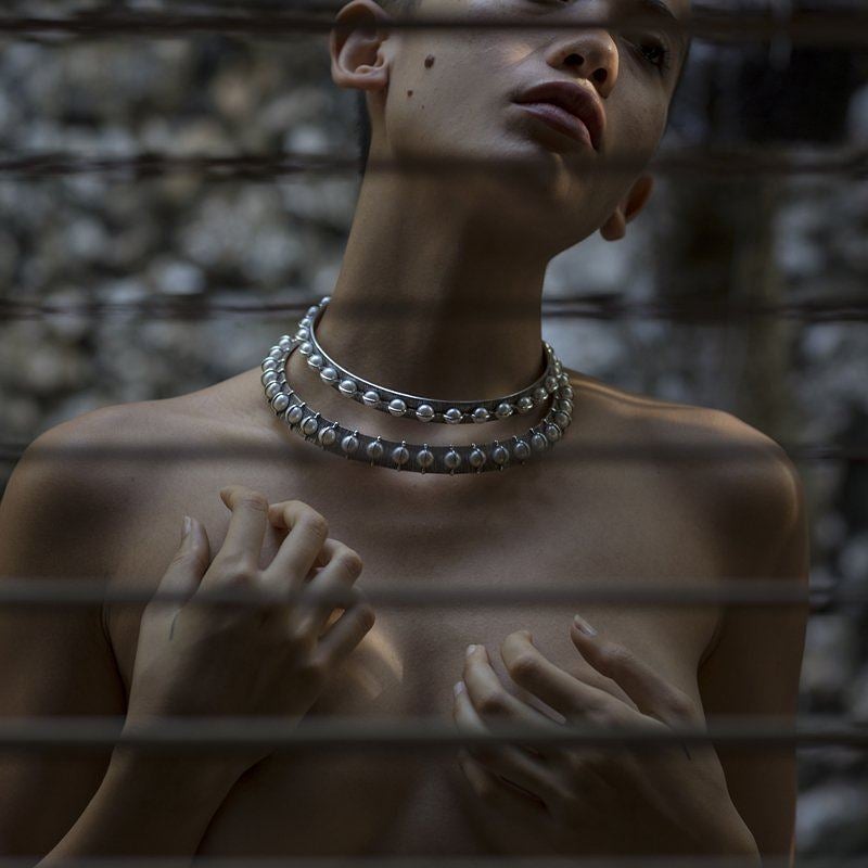 Mariella Pilato Pearl Collar - Necklaces -  - FIVE AND DIAMOND