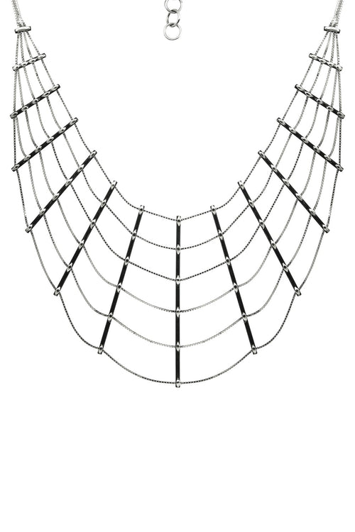 Mariella Pilato Spider Web Necklace - Necklaces -  - FIVE AND DIAMOND