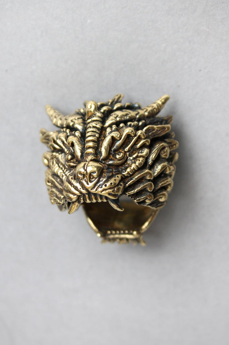 Miss Monster Foo Dog Ring - Brass - Rings -  - FIVE AND DIAMOND
