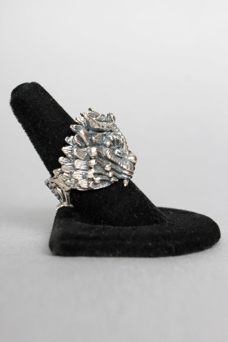Miss Monster Foo Dog Ring - Silver - Rings -  - FIVE AND DIAMOND