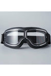 Retro, Foldable Motorcycle Goggles - Black Goggles Showcase 
