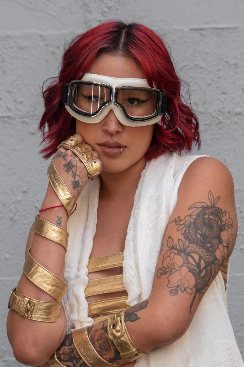 motorcycle goggles retro Retro Foldable Motorcycle Goggles