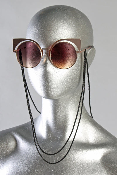 5D x Shade Braids 1 Flower Sunglass Strings - leather