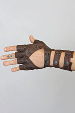 Steam Trunk Minaret Gloves Brown - Gloves -  - FIVE AND DIAMOND