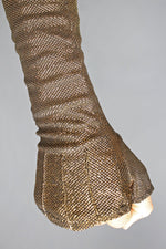 Steam Trunk Opera Glove - Gold - last one size Large - Gloves -  - FIVE AND DIAMOND